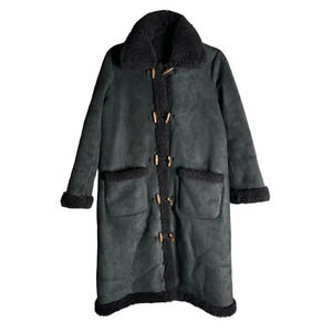 Doen Chamonix Shearling Coat Black Size XS NWT